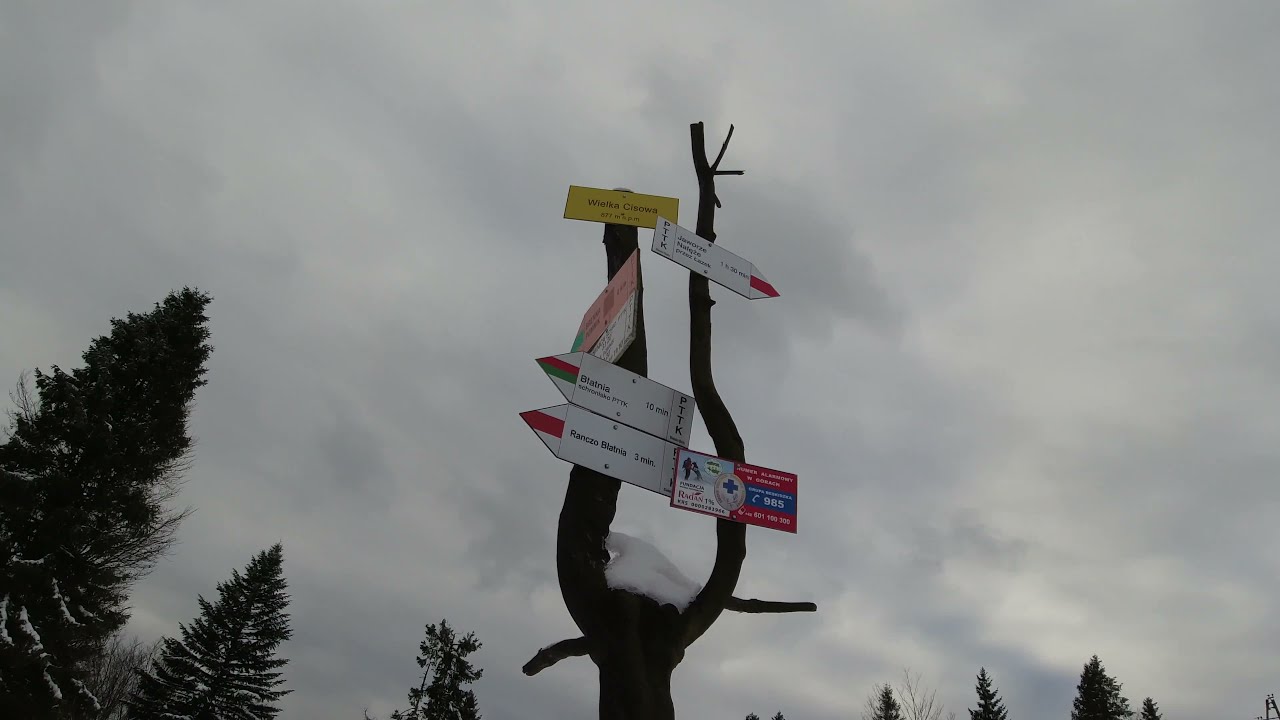 Z Brennej do schroniska PTTK na Błatniej / Błatnia zimą / Beskid Śląski / 4K