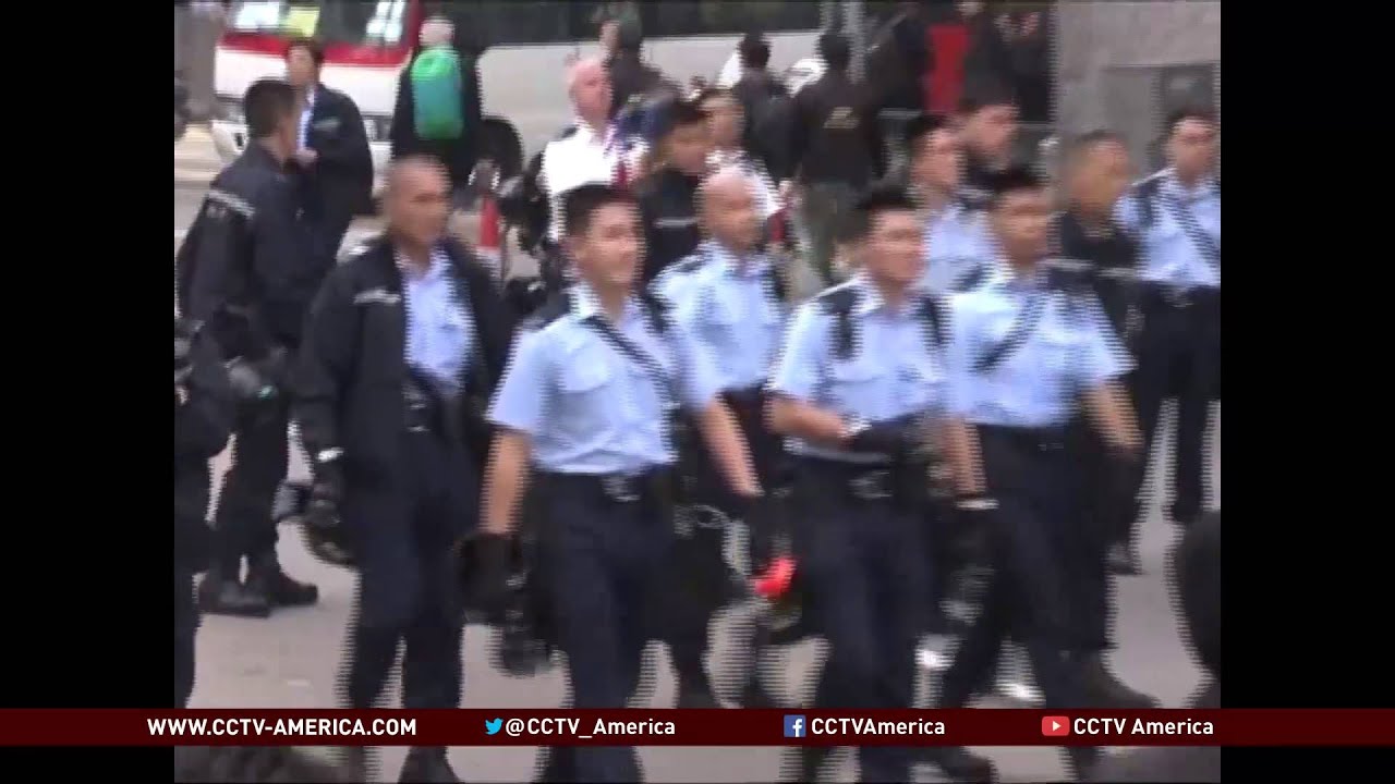 Hong Kong police clear main protest sites