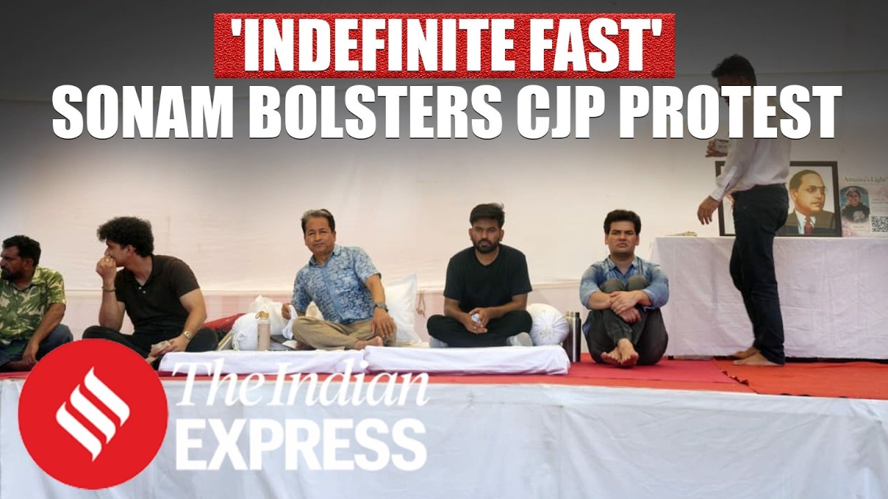LIVE: Sonam Wangchuk Joins CJP Protest, Begins Indefinite Fast Over Alleged Exam Irregularities