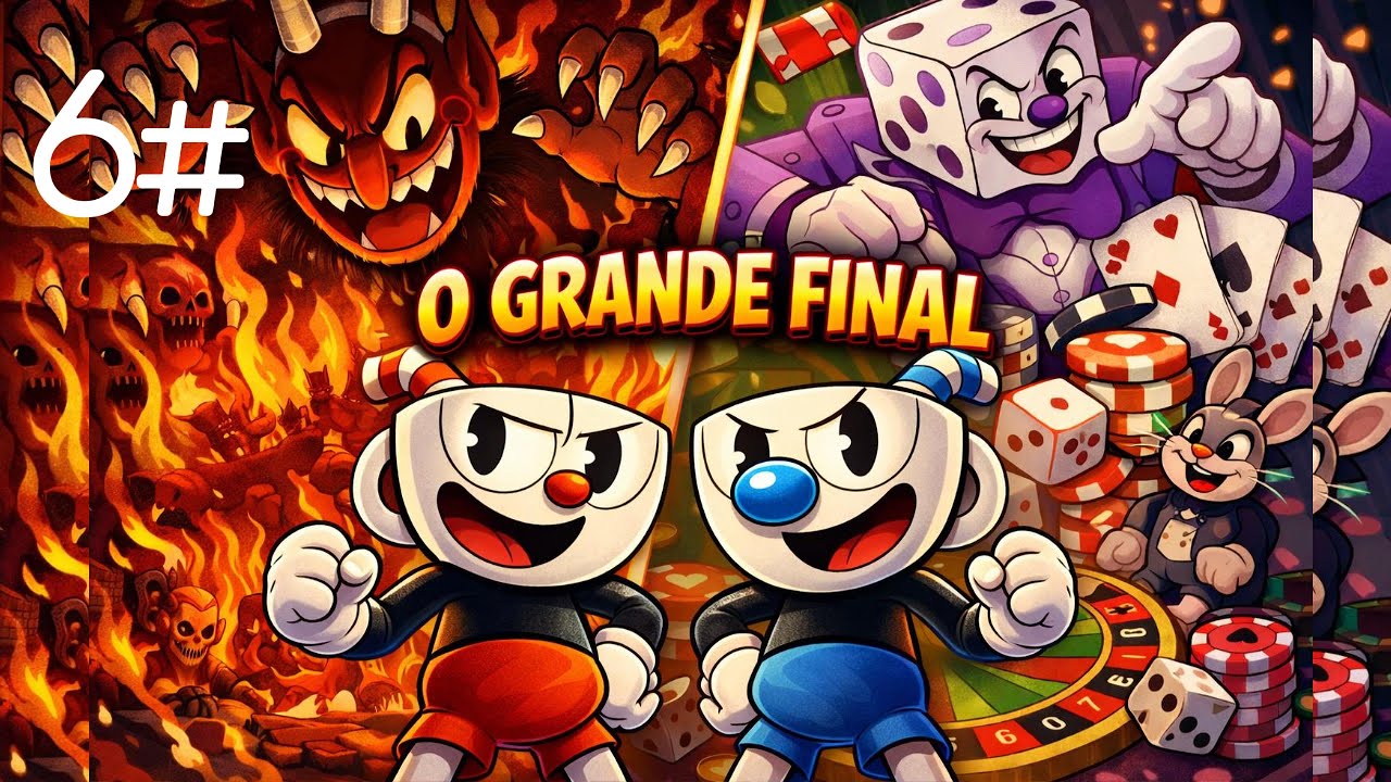 DERROTANDO O CRAMUNHÃO cuphead 6# final