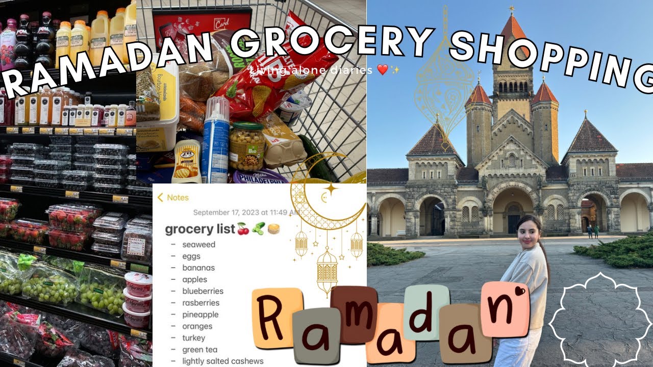 Ramadan grocery shopping 🛒 🍒🥑إستعدادات رمضانية ✨🌙