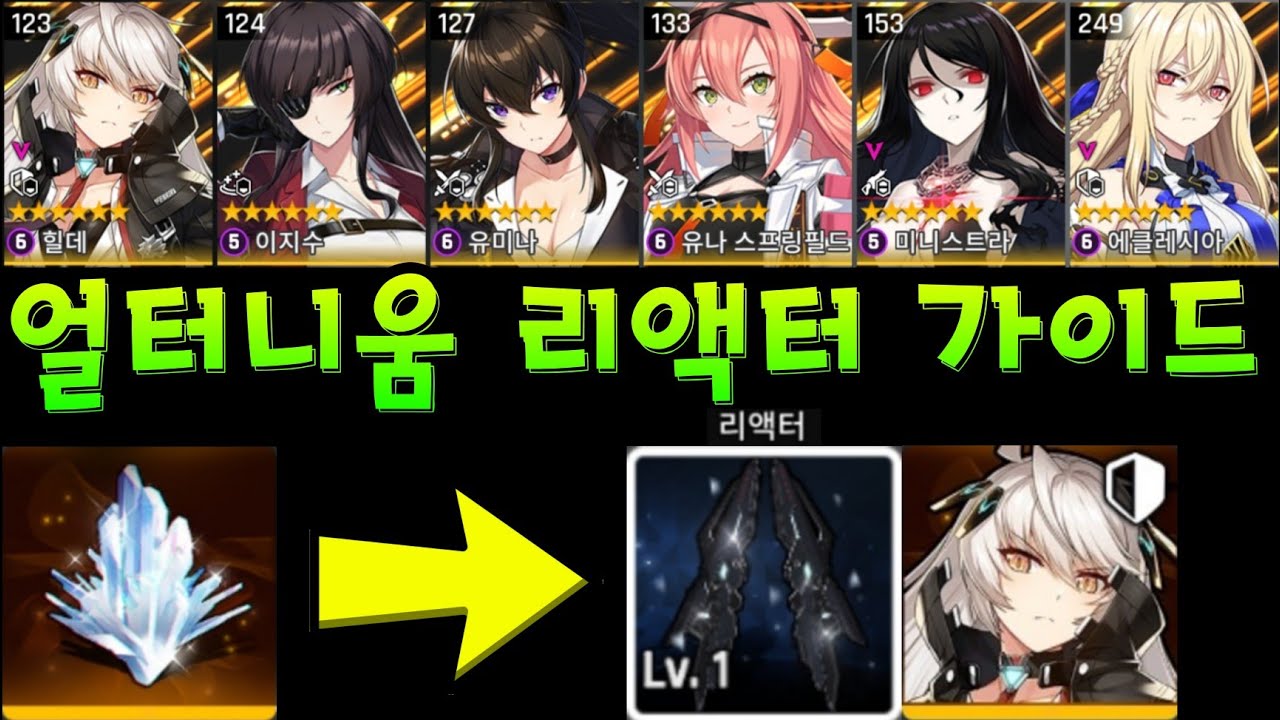 얼터니움 리액터 가이드 / Alternium Reactor Guide (카운터사이드/Counter side)