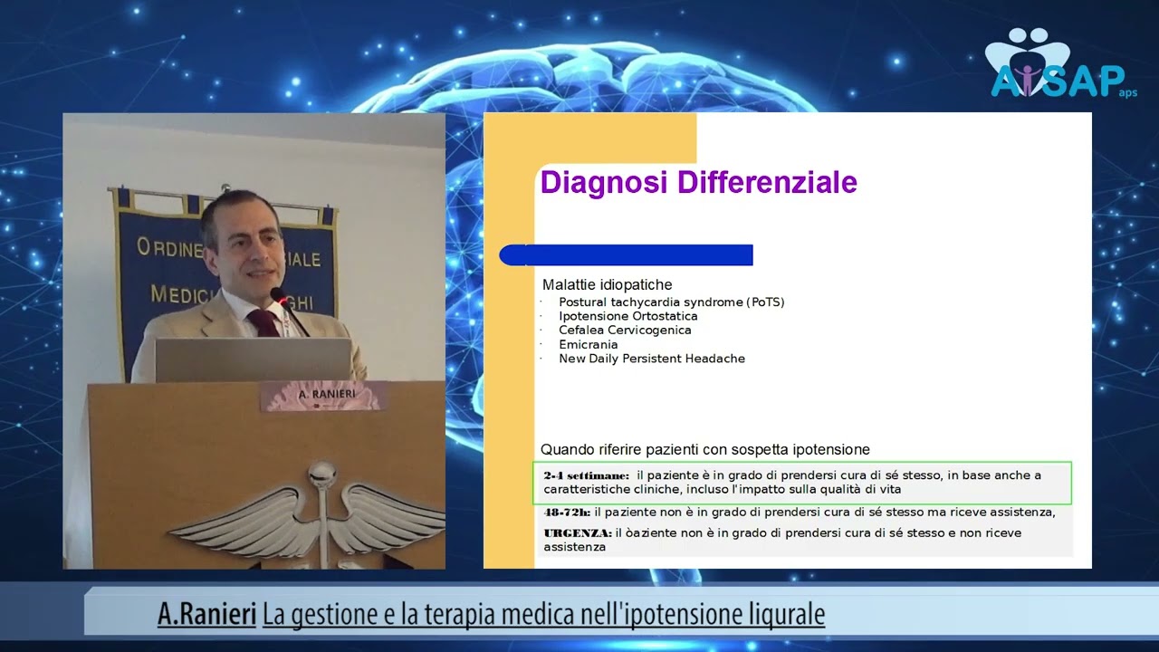 A. Ranieri La gestione e la terapia medica nell'ipotensione liqurale