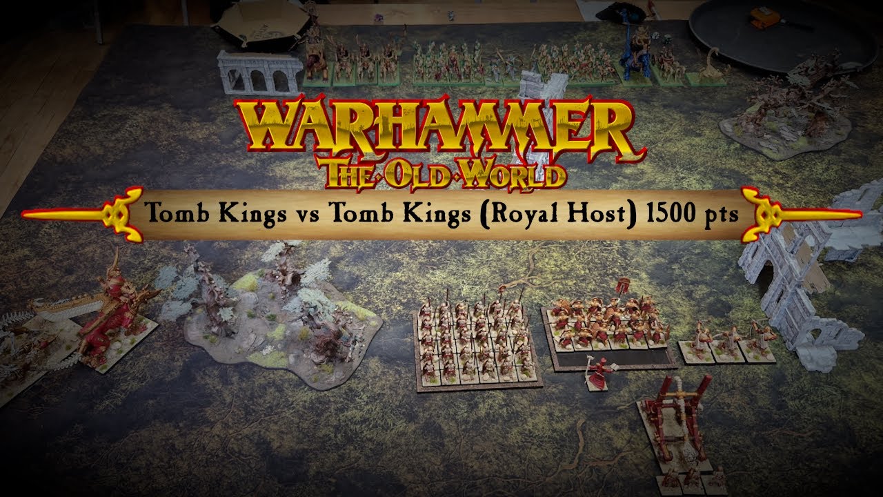 03. Tomb Kings vs Tomb Kings (Royal Host), 1500 pts | Warhammer Old World 10-minute battle report