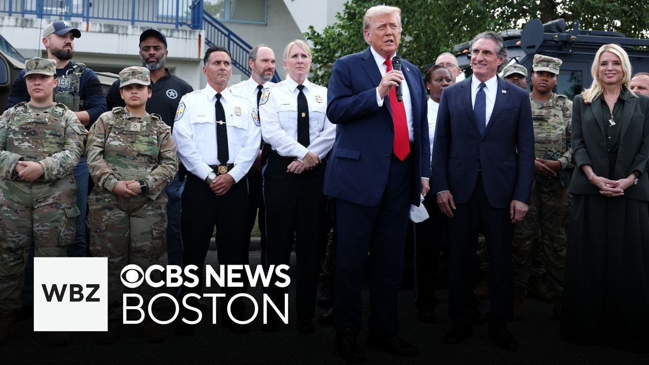 President Trump thanks federal agents and officers for his crackdown on crime in Washington