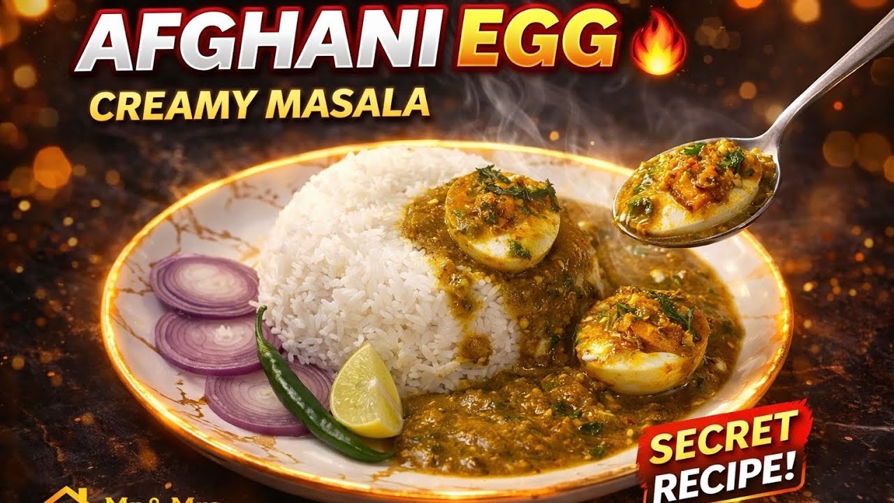 Restaurant Style Afghani Egg Masala | Creamy Egg Curry Recipe in Tamil | Easy Egg Recipe