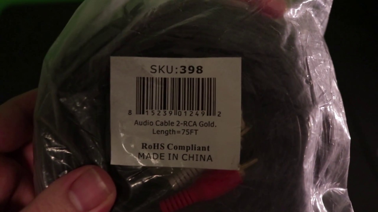 XLR TO USB, RCA CABLE REVIEW