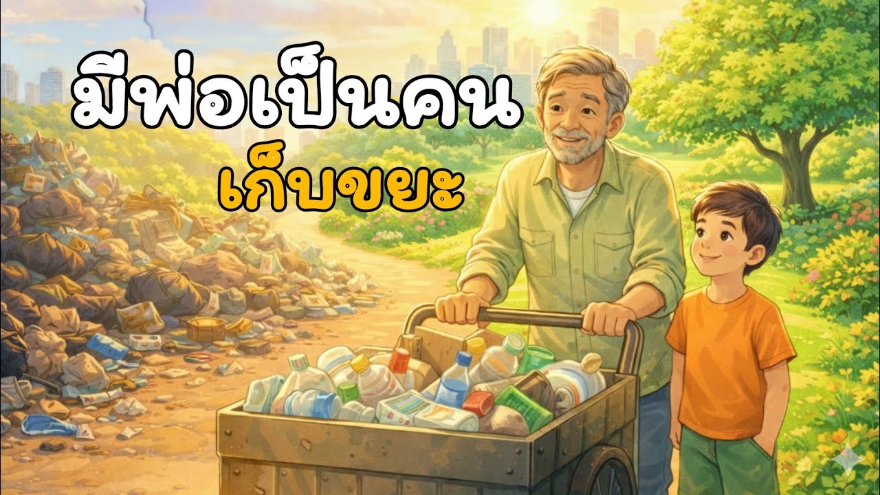 ⭐นิทานเรื่อง มีพ่อเป็นคนเก็บขยะ#นิทานก่อนนอน #นิทานพื้นบ้าน #นิยายเสียง 
