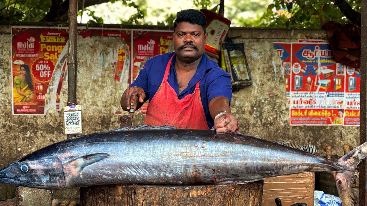 KASIMEDU SPEED SELVAM RANGOON FISH CUTTING VIDEO