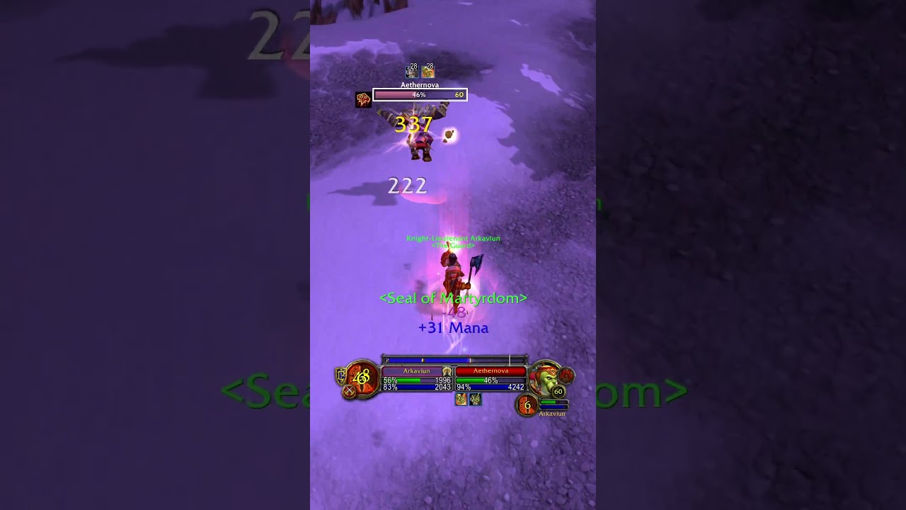 Seal Twisting feels so good in PvP- SoD Ret PvP lvl 60