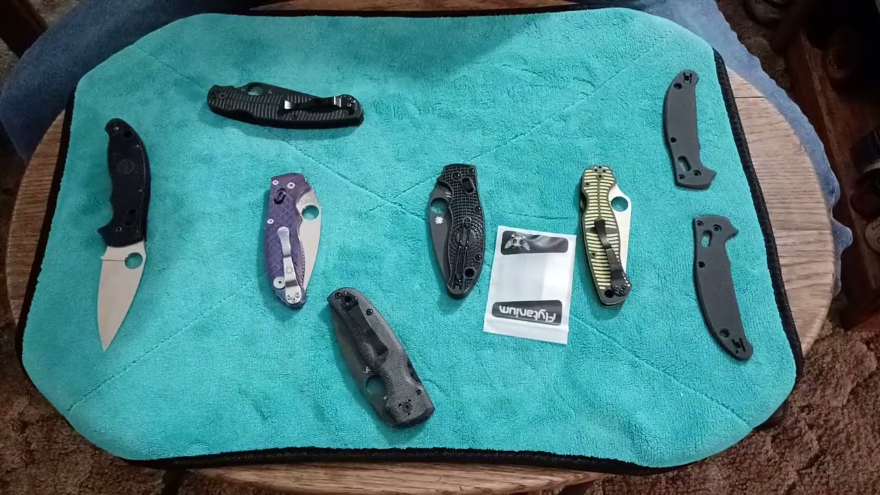 Stiletto's AWT Spyderco Manix 2 LW Aluminum Scale & Flytanium Ball-Cage Install