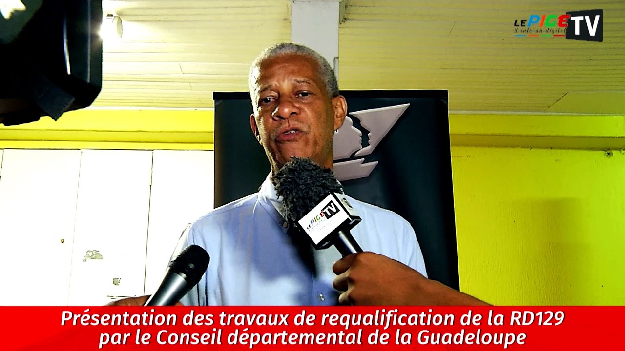 Présentation des travaux de requalification de la RD129 par le Conseil départemental de Guadeloupe