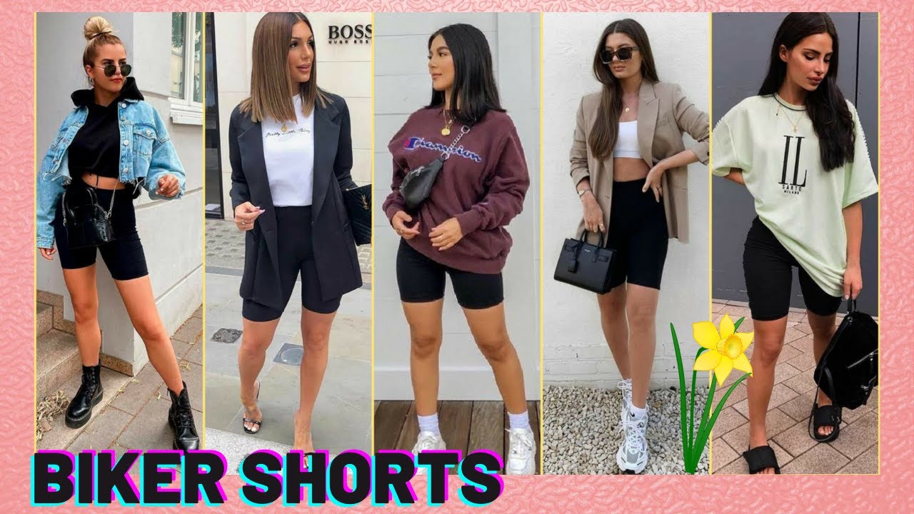 BIKER SHORTS OUTFITS 2024 TENDENCIAS DE MODA PARA MUJER / APRENDE A USAR LOS BIKER SHORTS 💕