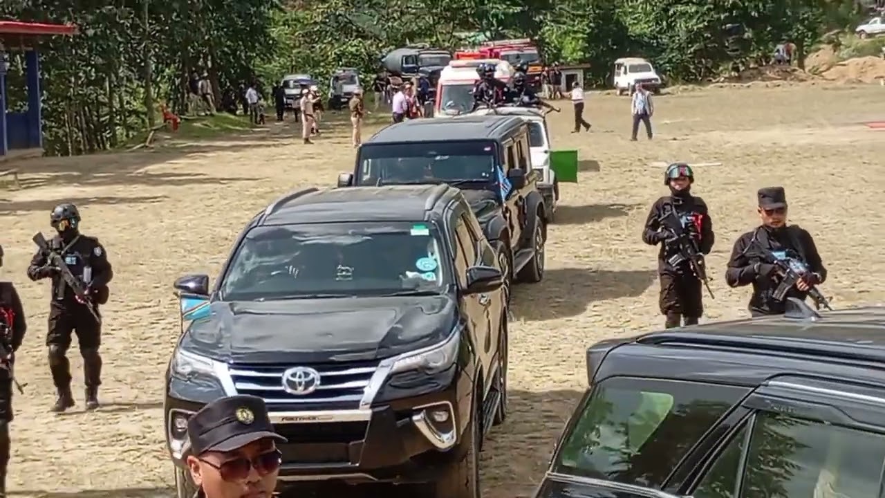 NSCN IM TH MUIVAH welcoming to senapati landing now kuknalim😍