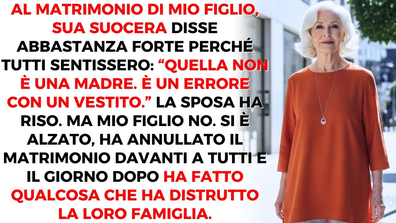 Mia Nuora Mi Ha Deriso Davanti A 200 Persone Al Suo Matrimonio. Il Giorno Dopo, Il Loro Mondo È Cro…