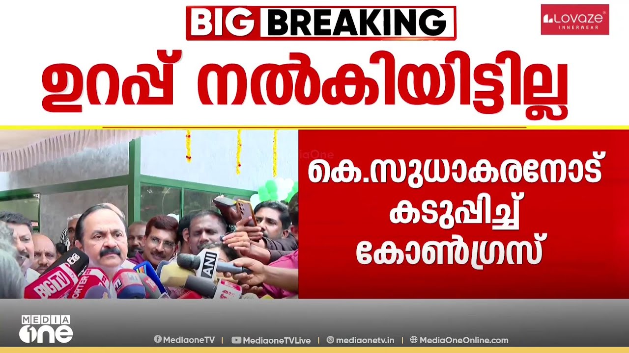 'മത്സരിപ്പിക്കാമെന്ന് ആർക്കും ഉറപ്പ് നൽകിയിട്ടില്ല' കെ.സുധാകരനോട് കടുപ്പിച്ച് കോൺ​ഗ്രസ്