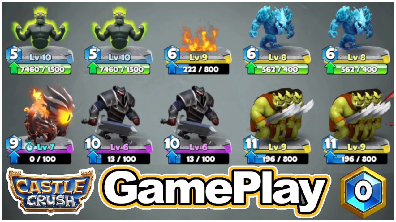 Castle Crush  🏰 Best Strategy 😱 Best Deck - All In 0 GamePlay 🔥  - LVL 10