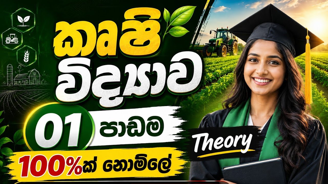 1-i ශ්‍රී ලංකාවේ සංවර්ධනයට කෘෂි අංශයේ දායකත්වය  (නව විශය නිර්දේශය / සිද්ධාන්ත ඒකකය)