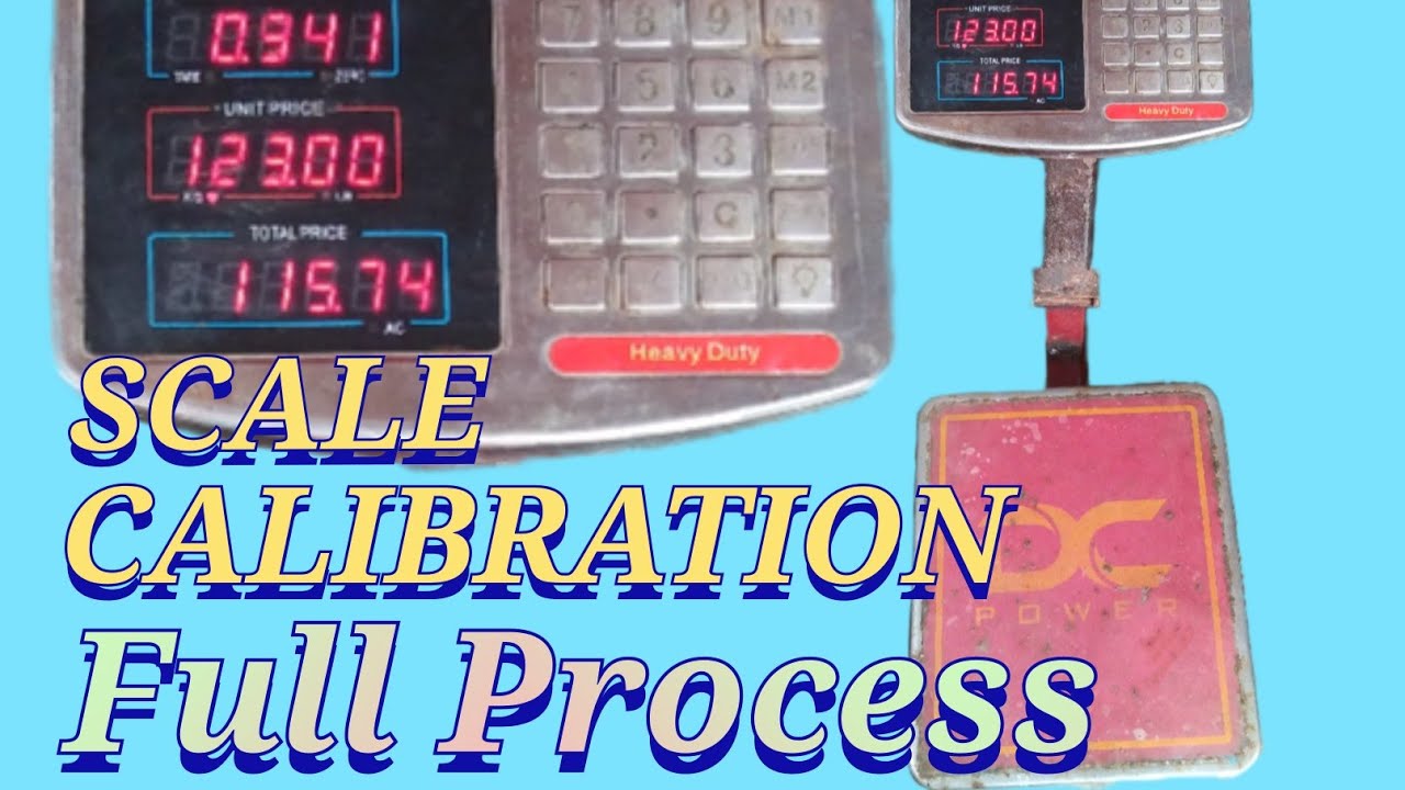 How to calibrate DC Power weight Scale