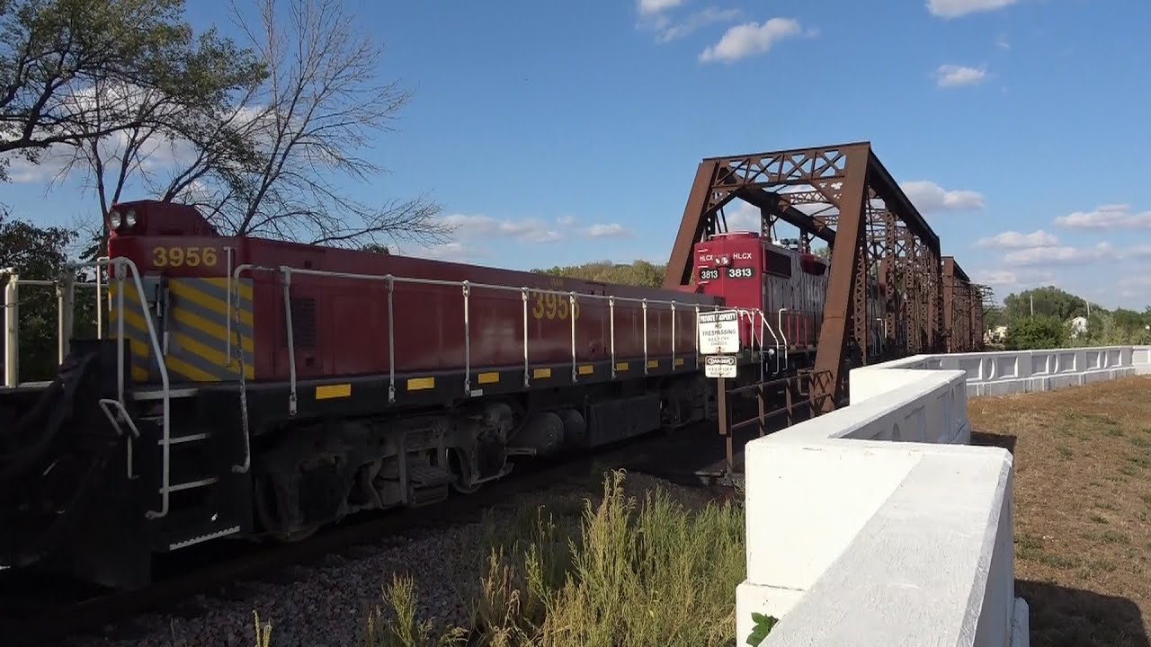 FULL SPEED AHEAD on the UNION PACIFIC CLINTON SUB! IOWA NORTHERN close up, CN L570. Drone views!