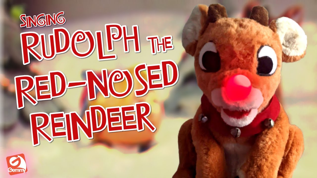 Gemmy 1998 Singing Rudolph The Red Nosed Reindeer (Fixed)