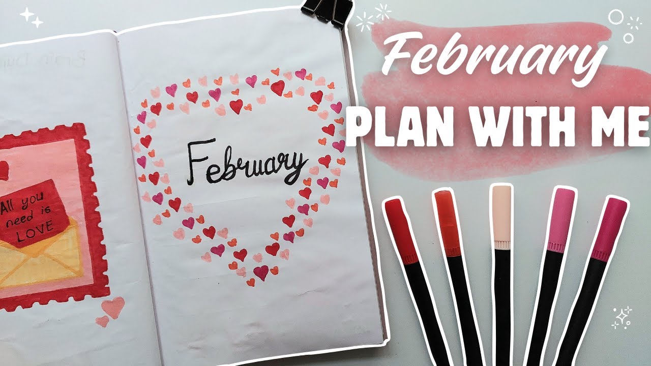 PLAN WITH ME | February Bullet Journal Set Up 💌