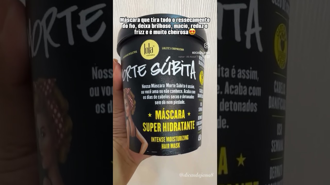 M&aacute;scara morte s&uacute;bita Lola Cosmetics #capilar #cuidados #cronogramacapilar