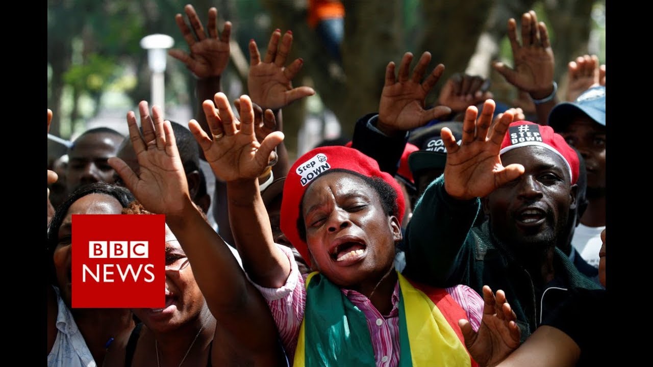 Mugabe 'resigns' : Joy in Zimbabwe's Capital Harare - BBC News