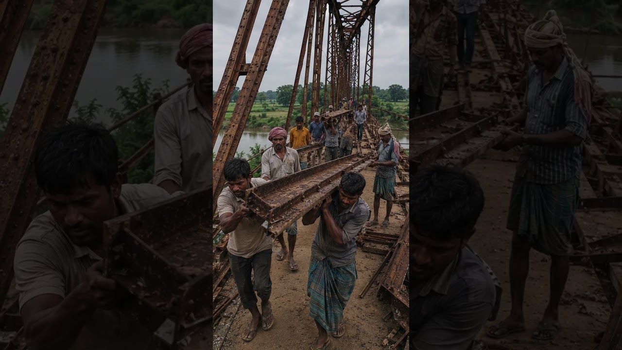 60-foot-long bridge stolen in Bihar 😱