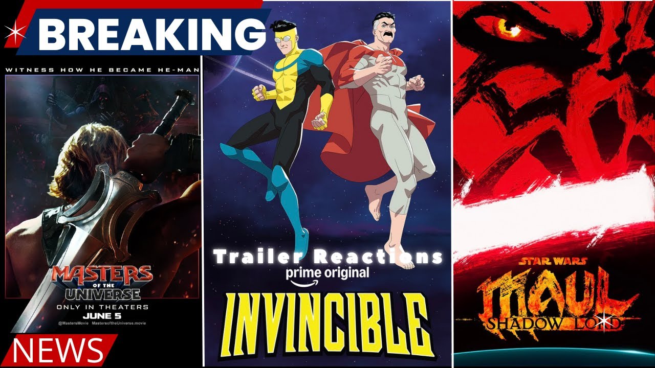 BREAKING NEWS: Trailers for Masters of the Universe, Invincible S4 & Darth Maul!!!!!