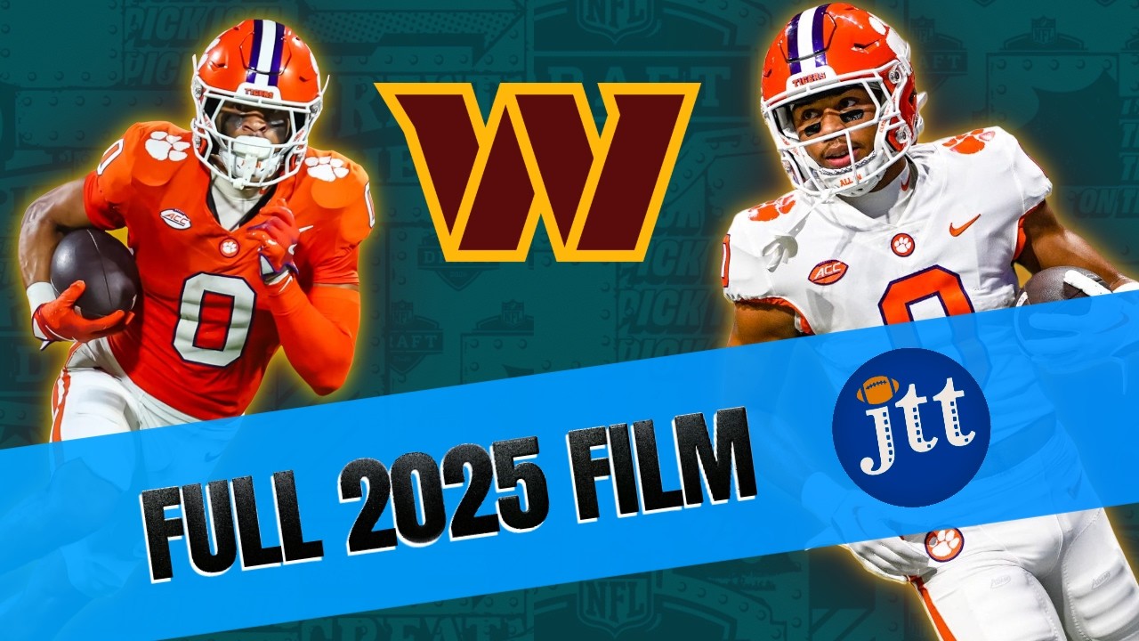 Clemson WR Antonio Williams EVERY 2025 Touch & Target (No Blocking)