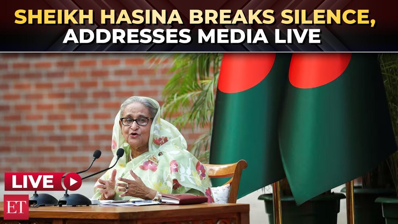 Sheikh Hasina LIVE: Ex-Bangladesh PM&rsquo;s first Media Address after 2 years