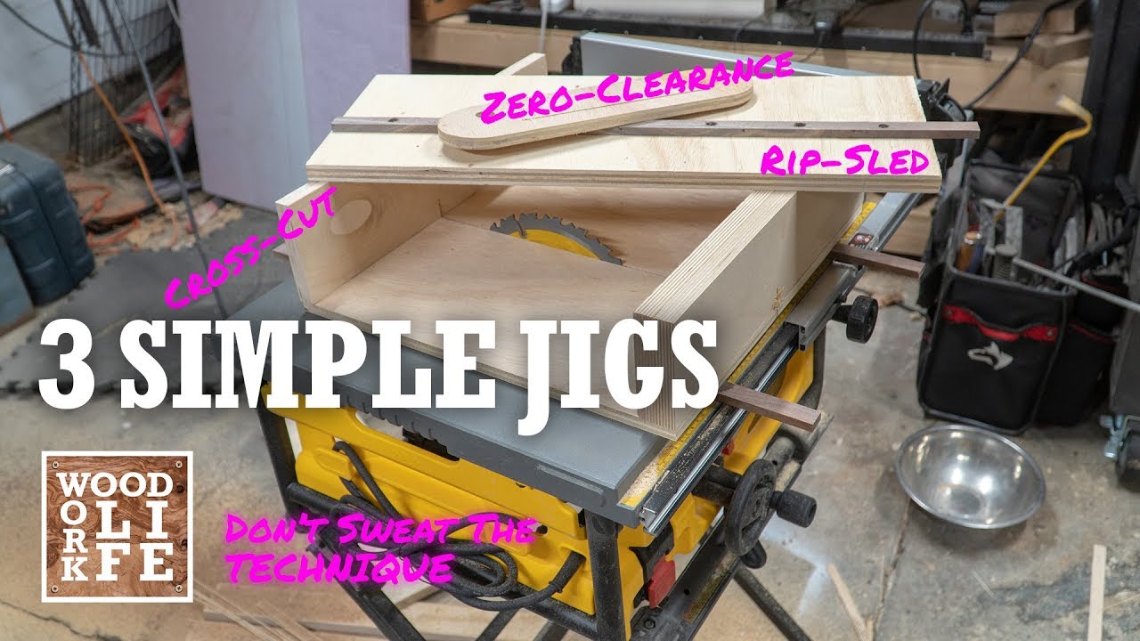 3 Simple Jigs to get Professional Results from any Table Saw | Shop Tips