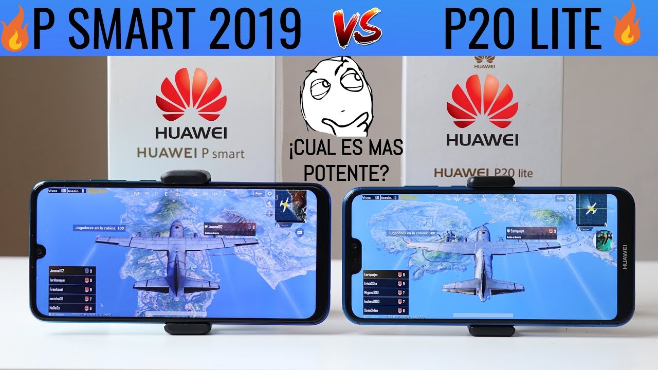Huawei P smart 2019 vs Huawei  P20 LITE | Prueba de Rendimiento & Potencia 🔥