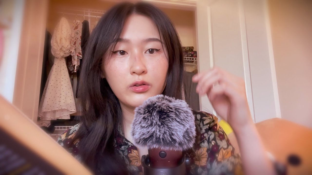 ASMR 🐱 reading in unintelligible / inaudible / whisperless whispers