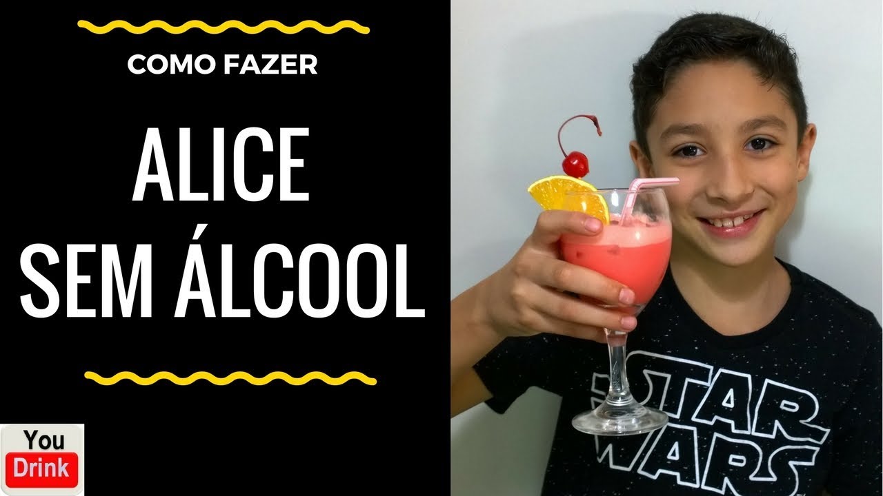 Coquetel sem álcool ALICE - como fazer coquetel sem álcool #010 Mocktail