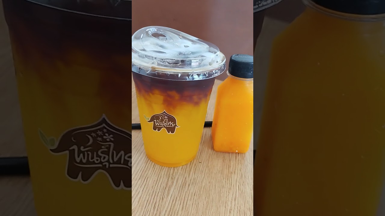 ฿เอสเพรสโซ่ส้ม น้ำส้ม คนเดียวสองสูตรเลยค่ะ