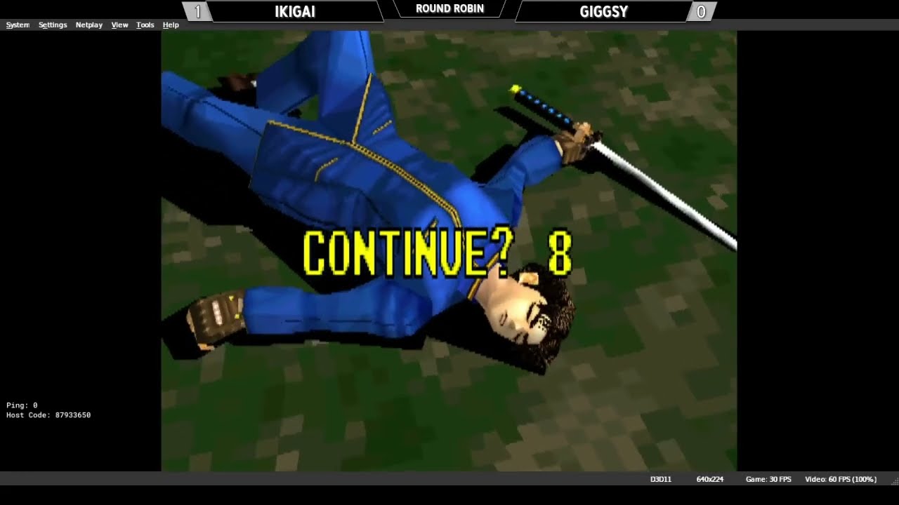 Bushido Blade 1 (PS1,Duckstation Rollback) Tournament