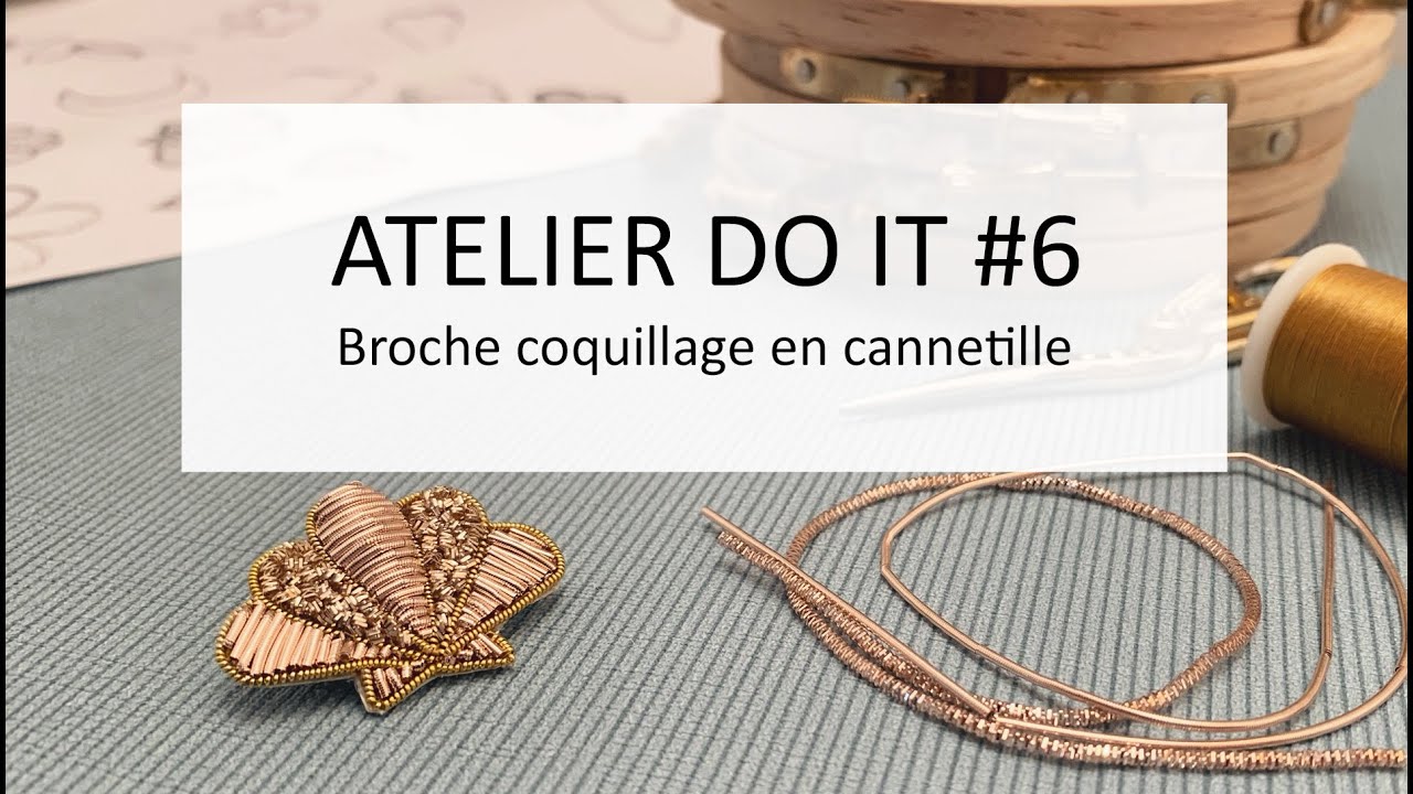 Atelier Do It #6 broche coquillage en cannetille