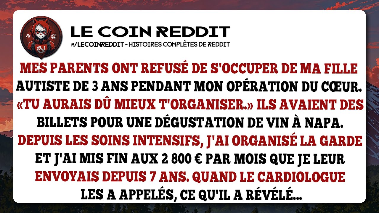 Mes parents ont refusé de s'occuper de ma fille autiste de 3 ans pendant mon opération du cœur...