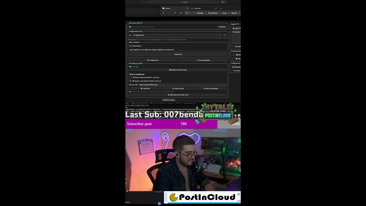 🔴 Probando Mopolo..digo NOPOLO 🔴 2C2C - New server hytale *En pruebas* !sorteo !tts