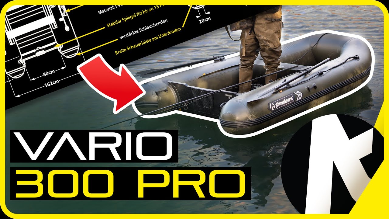 GENIAL! Dein Schlauchboot f&uuml;rs Karpfenangeln und Wallerangeln! Allroundmarin Vario 300 PRO