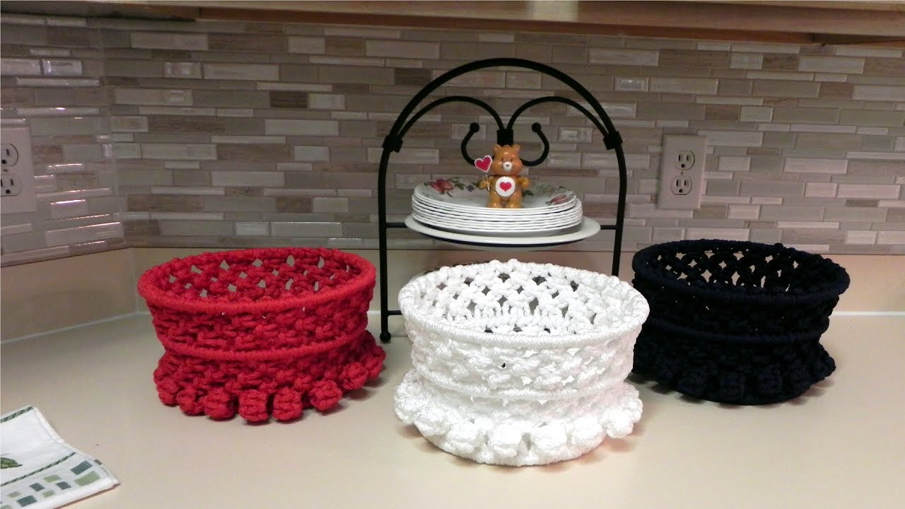 Patriotic Macrame Snack Bowls 02-13-2020