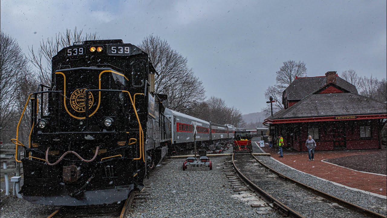 A Snowy & Windy Journey on the Western Maryland Scenic Railroad, feat. @CoopsTrains