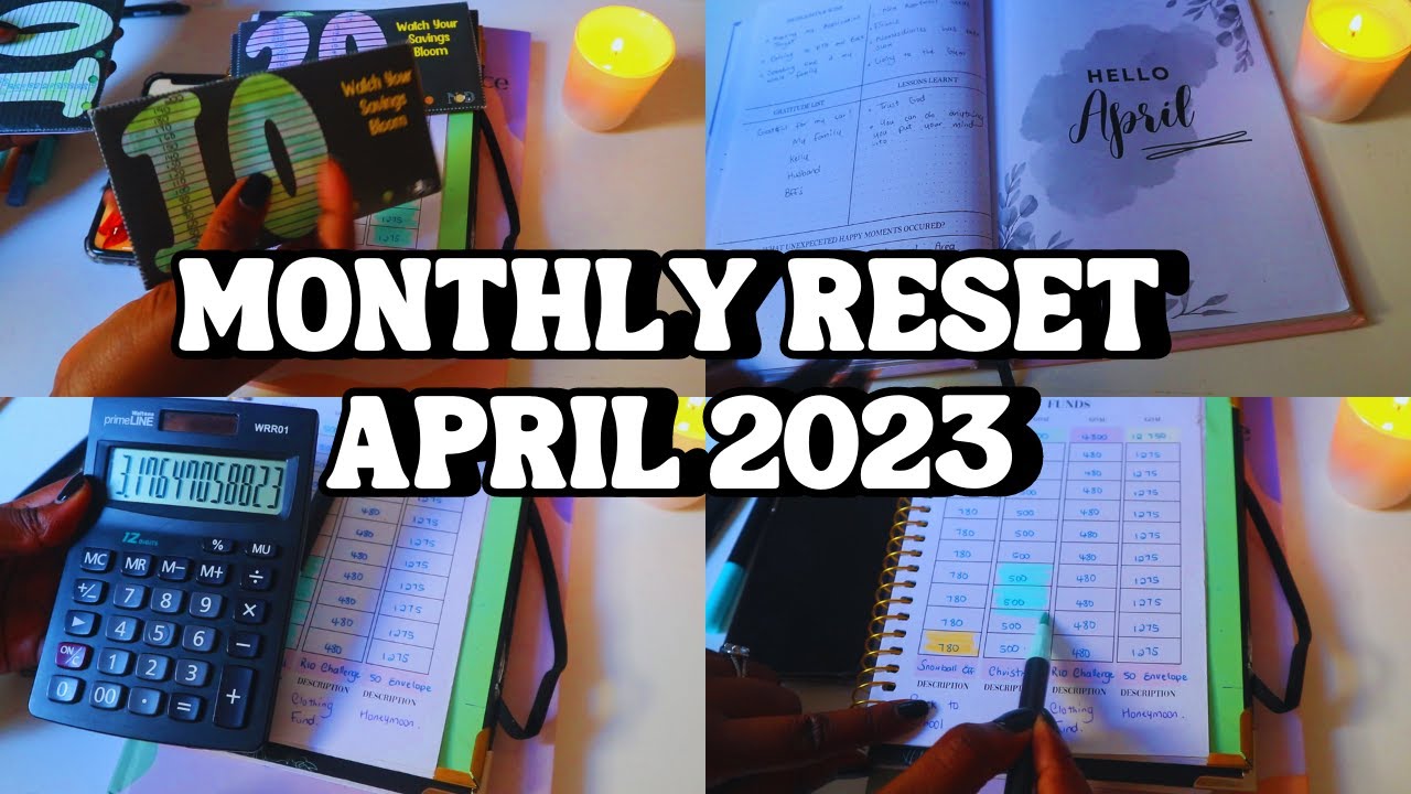 ✍APRIL 2023 MONTHLY RESET | GOALS REFLECTION | QUARTER ONE