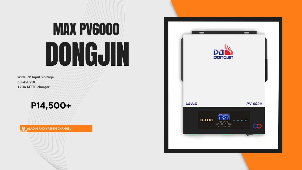 DONGJIN MAX PV6000 48V OFF-GRID SOLAR INVERTER UNBOXING
