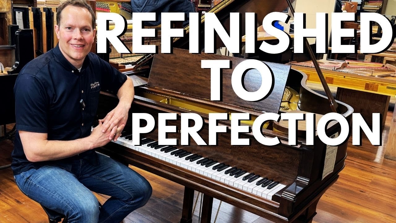 AFTER: Stunning California Heirloom 1913 Mason & Hamlin Grand Piano Rebuild & Refinishing