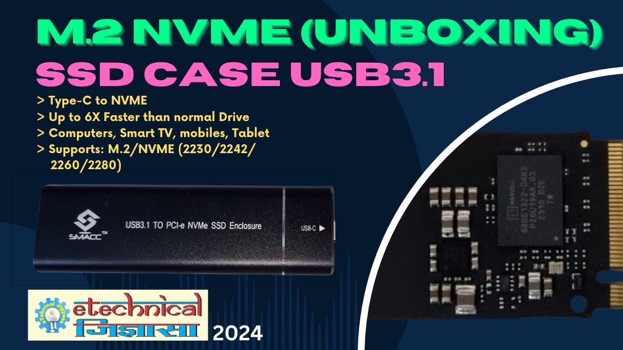Experience next-level storage solutions with this sleek M.2NVMe SSD enclosure | SSD enclosure type-C
