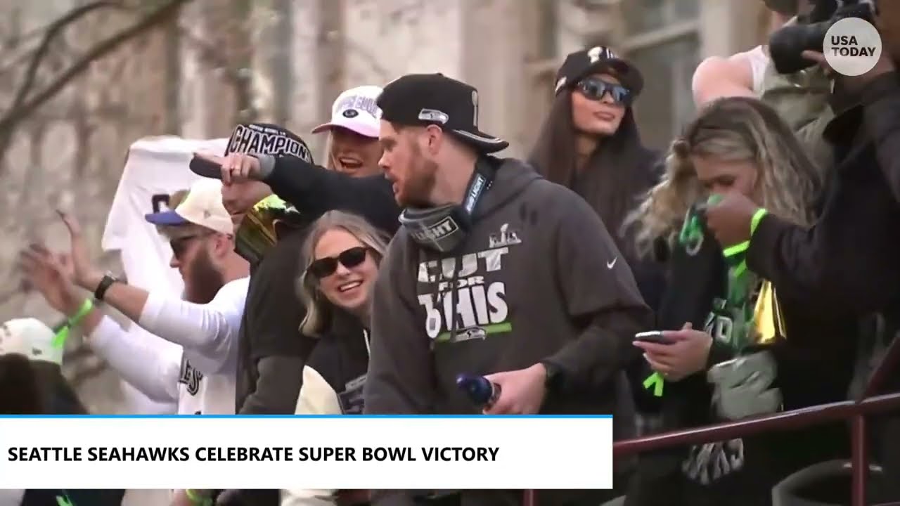 Seattle Seahawks' Super Bowl parade rolls through packed downtown Seattle