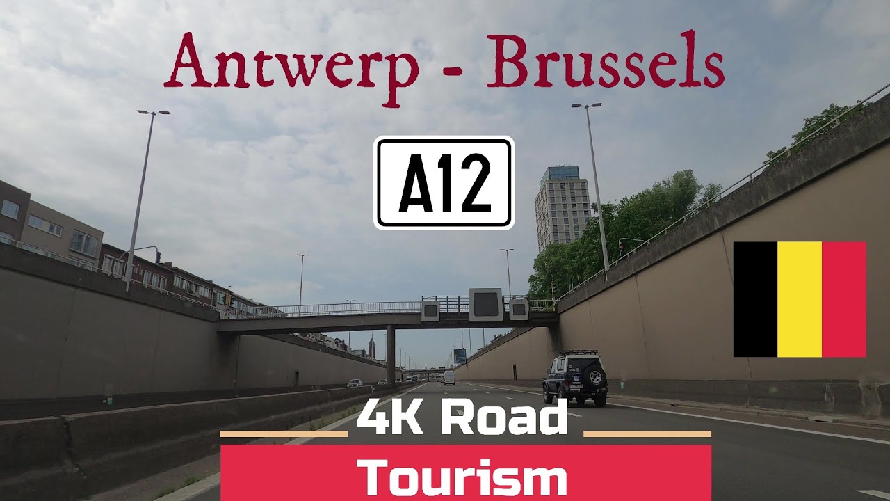 Driving Belgium: A12 Antwerp - Brussels - 4K drive between belgium's largest cities
